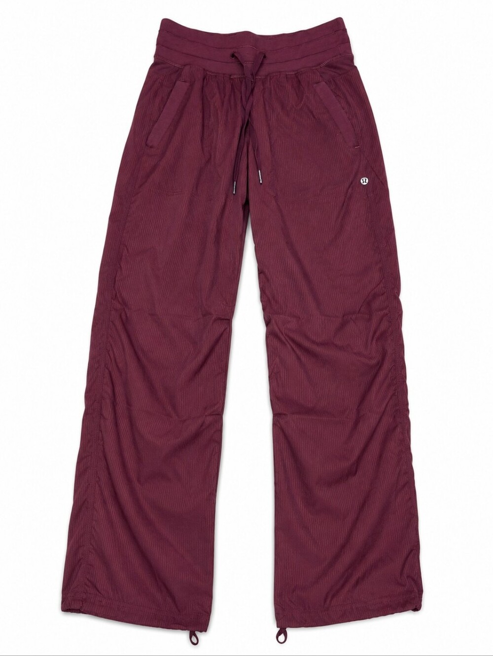 Lululemon Dance Studio Pant Burgundy Size 2 Wide Leg Adjustable Hem Tall